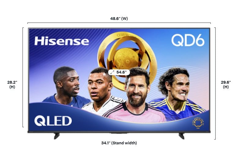 Hisense 55" Class QD6 Series QLED 4K UHD HDR Smart Fire TV (2025) 55QD6QF