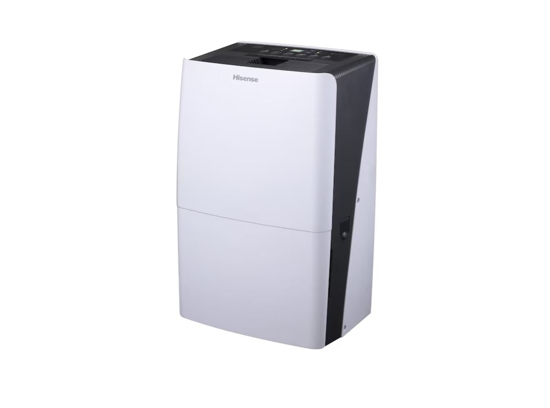 Hisense 70-Pint Capacity, for 1000 sq. ft., 2-Speed HiSmart Dehumidifier, Removable, washable air filter, up to 1000 sq ft - DH7019KP1WG