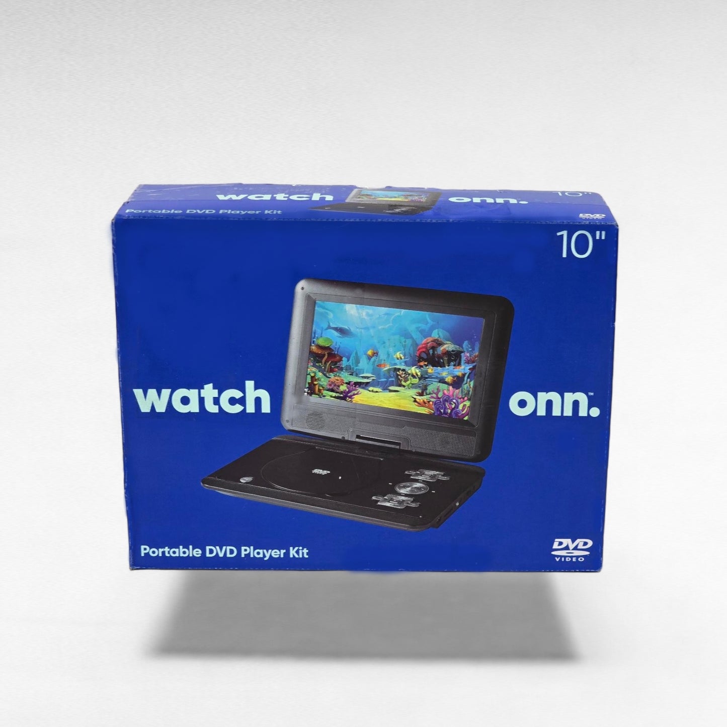 Onn Portable 10" DVD Media Player 5-hr Battery w/ Remote control 100093889-NC