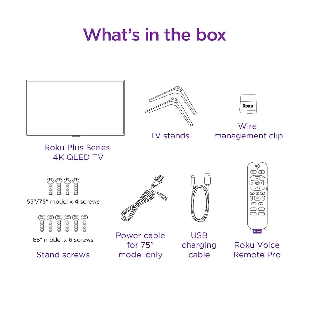 Roku 65" Class Plus Series QLED 4K Smart RokuTV 65R6A5R