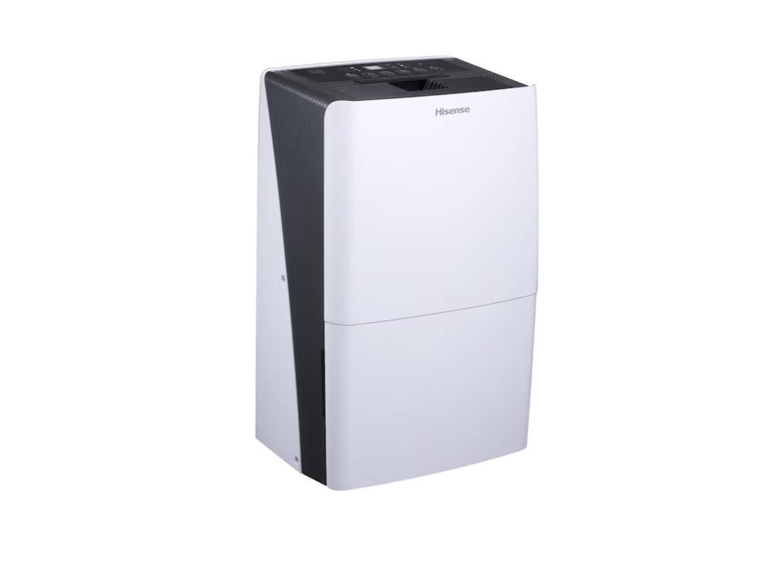 Hisense 70-Pint Capacity, for 1000 sq. ft., 2-Speed HiSmart Dehumidifier, Removable, washable air filter, up to 1000 sq ft - DH7019KP1WG