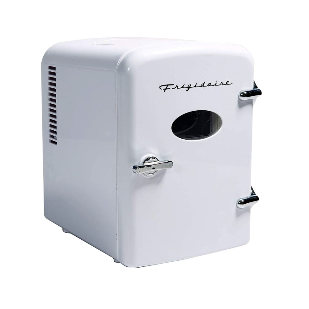 Frigidaire EFMIS129-WHITE 6-Can Retro Mini Portable Personal Fridge/Cooler