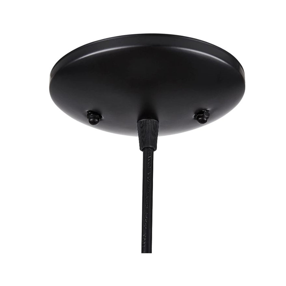 Luminance Globe 10" Pendant Globe Lighting for Kitchen Island & Foyer Black & White - F3402-31