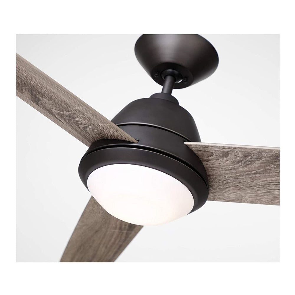 Emerson Geode 52" Oil-Rubbed Bronze Ceiling Fan w/ LED Light Aged Oak Blades CF370ORB