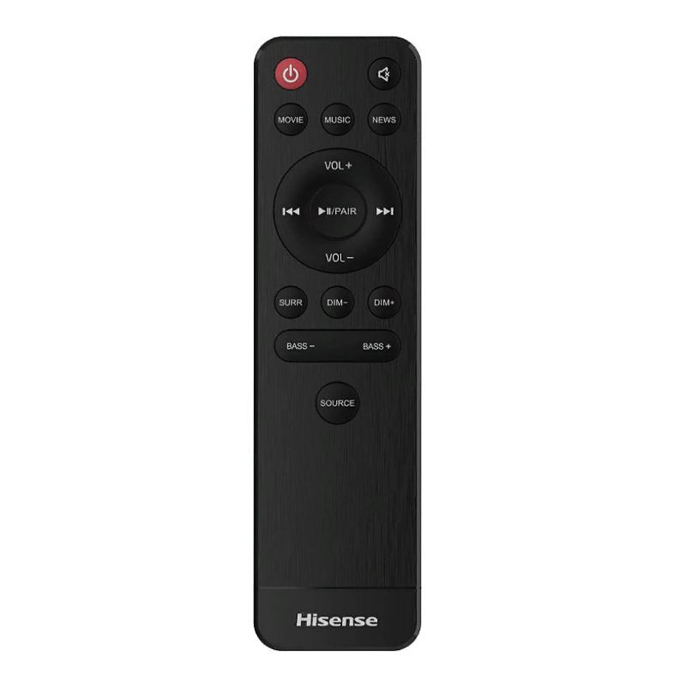 Hisense HS214 2.1ch Sound Bar w/ Built-in Subwoofer 108W Bluetooth