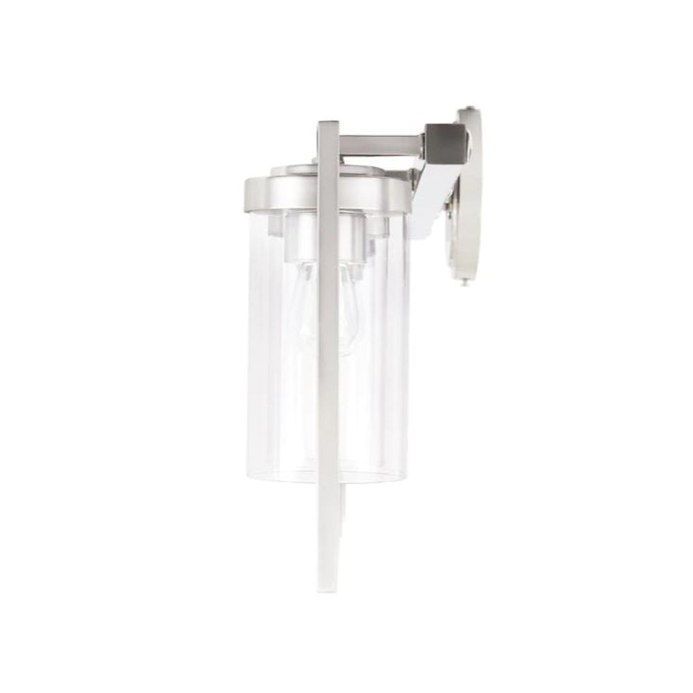 Sunset Lighting F15004-80 Prestige Four Light Wall Sconce - in Bright Satin Nickel, Glass, 4 Bulbs