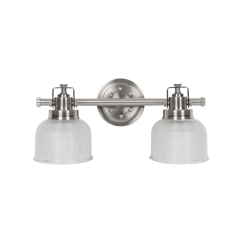 Sunset Lighting 2-Light 100W Mb Wren Vanity Bright Satin Nickel F3192-80