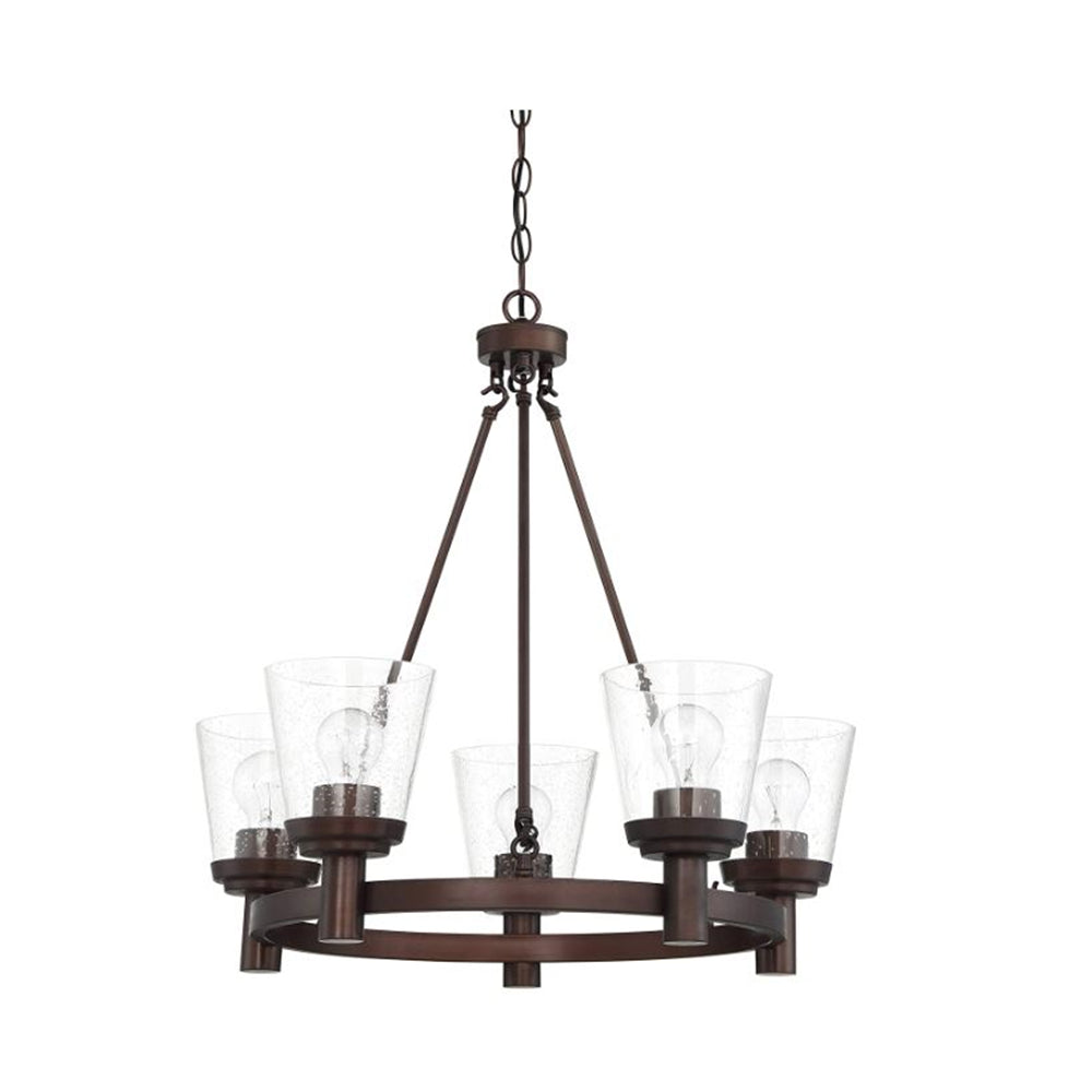 Sunset Lighting 5-Light Sunset Chandelier, Provincial Bronze - F24015-64