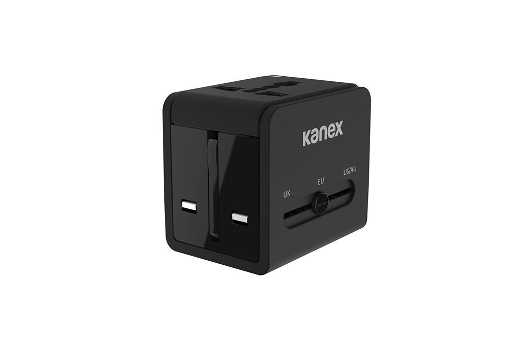 Kanex K160-1057-BK 4-in-1 Power Adapter With USB, Black