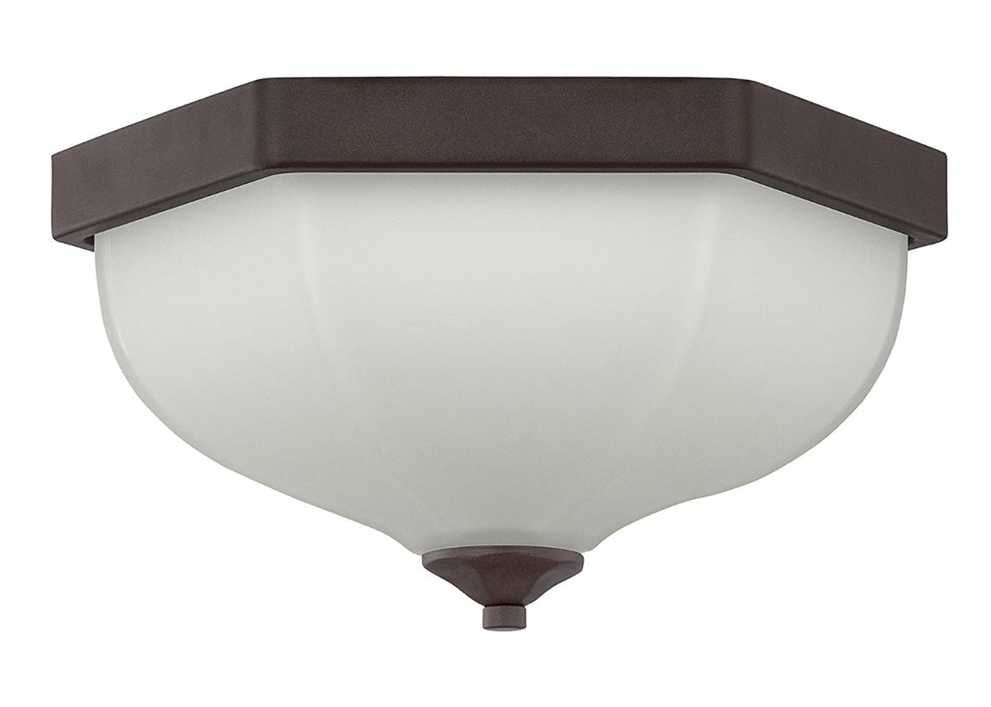 Luminance 14.5" 2-Light Flush Mount Light Contemporary with Blackened Bronze Finish F13090-45