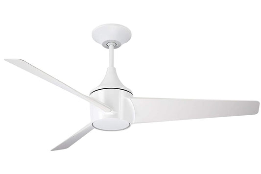 Emerson 52" Riptide Ceiling Fan LED Lights Satin White CF605SW