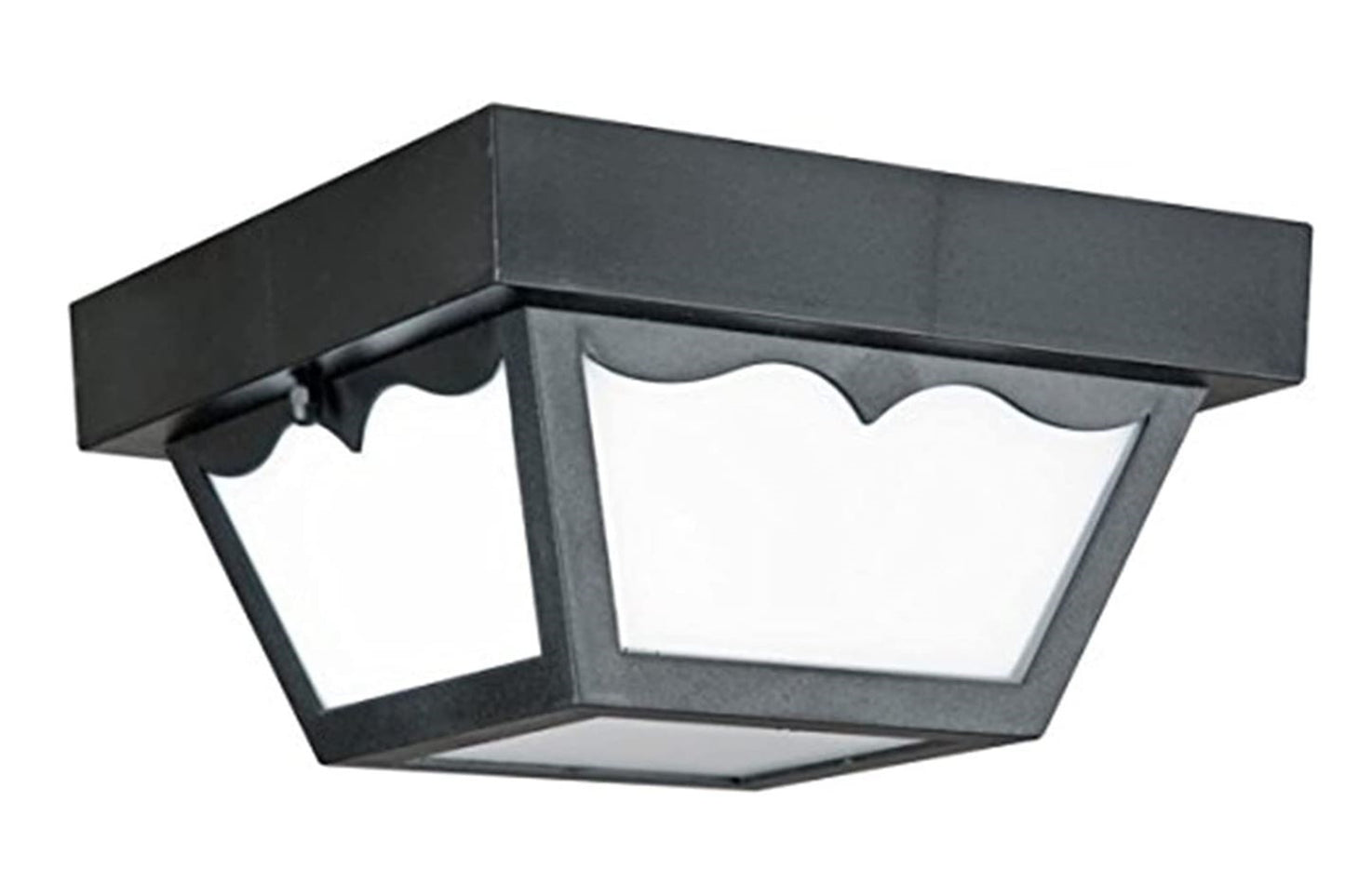 Luminance Black Integrated LED Ceiling Fixture Outdoor Flush Mount F9025-31-1-4K