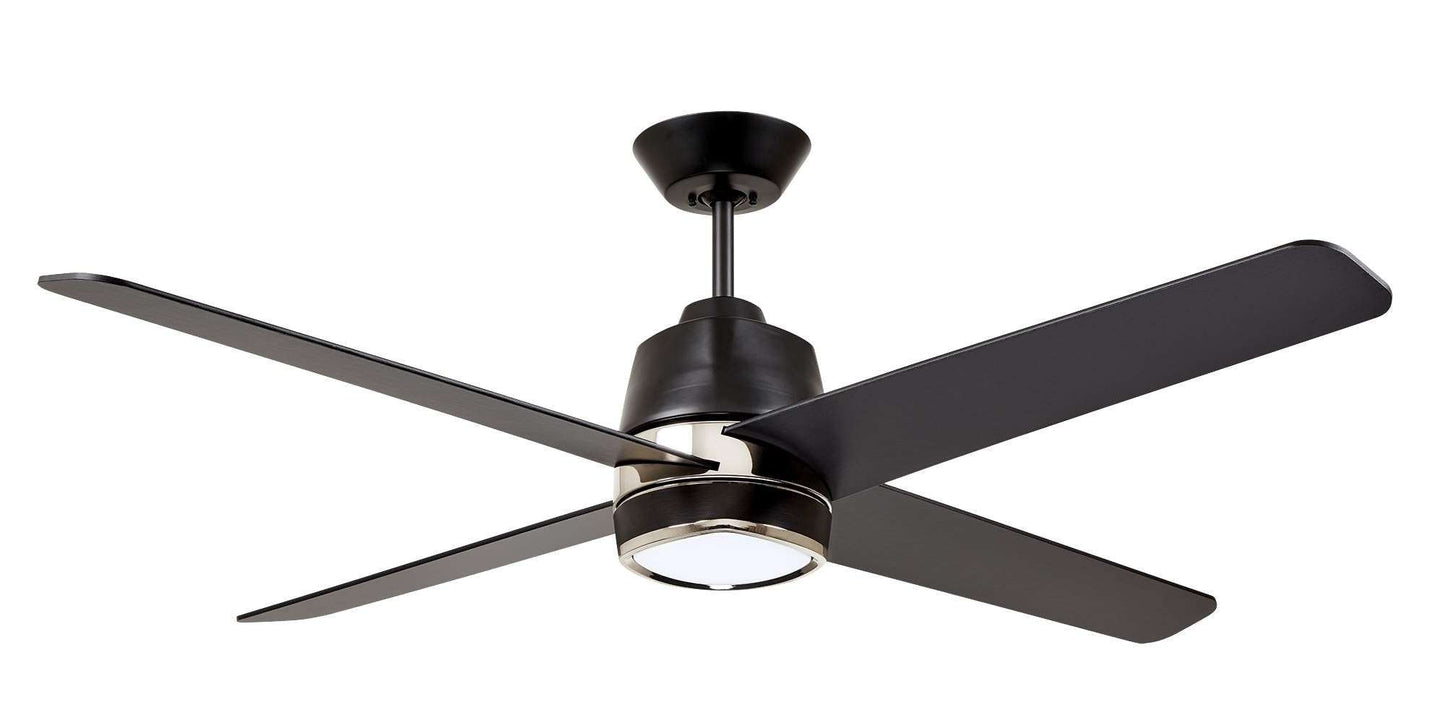 Emerson Zeke 54" Barbeque Black Ceiling Fan LED Light Barbeque Black Blades CF444BQ