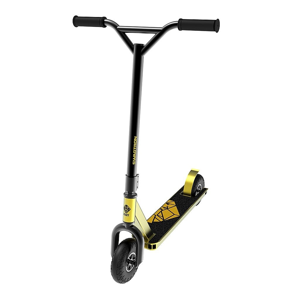 Swagtron Kr1 All-terrain Dirt Kick Scooter Yellow Up to 230 lbs. 99911-8