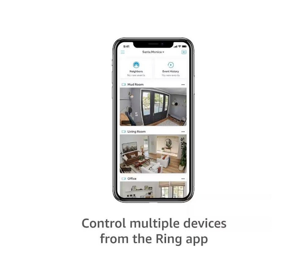 Ring Indoor Cam (1st Gen) Plug-In Smart Security Wi-Fi Video Camera with 2-Way Talk and Night Vision, White 8SN1S9-WEN0