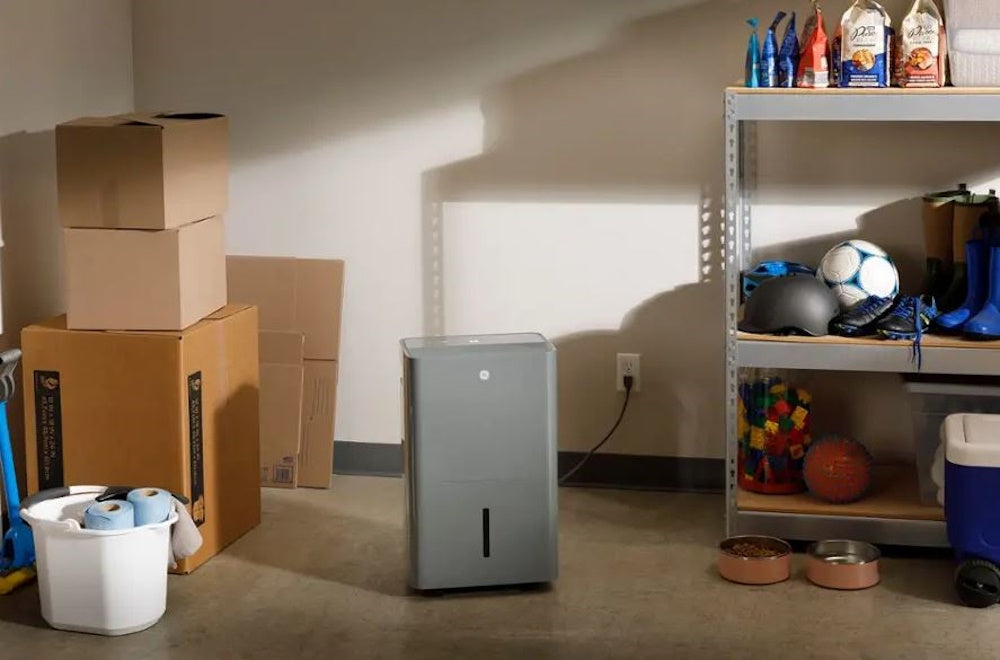 GE - 50-Pint Energy Star Portable Dehumidifier with Smart Dry - Grey ADYR50LCG1