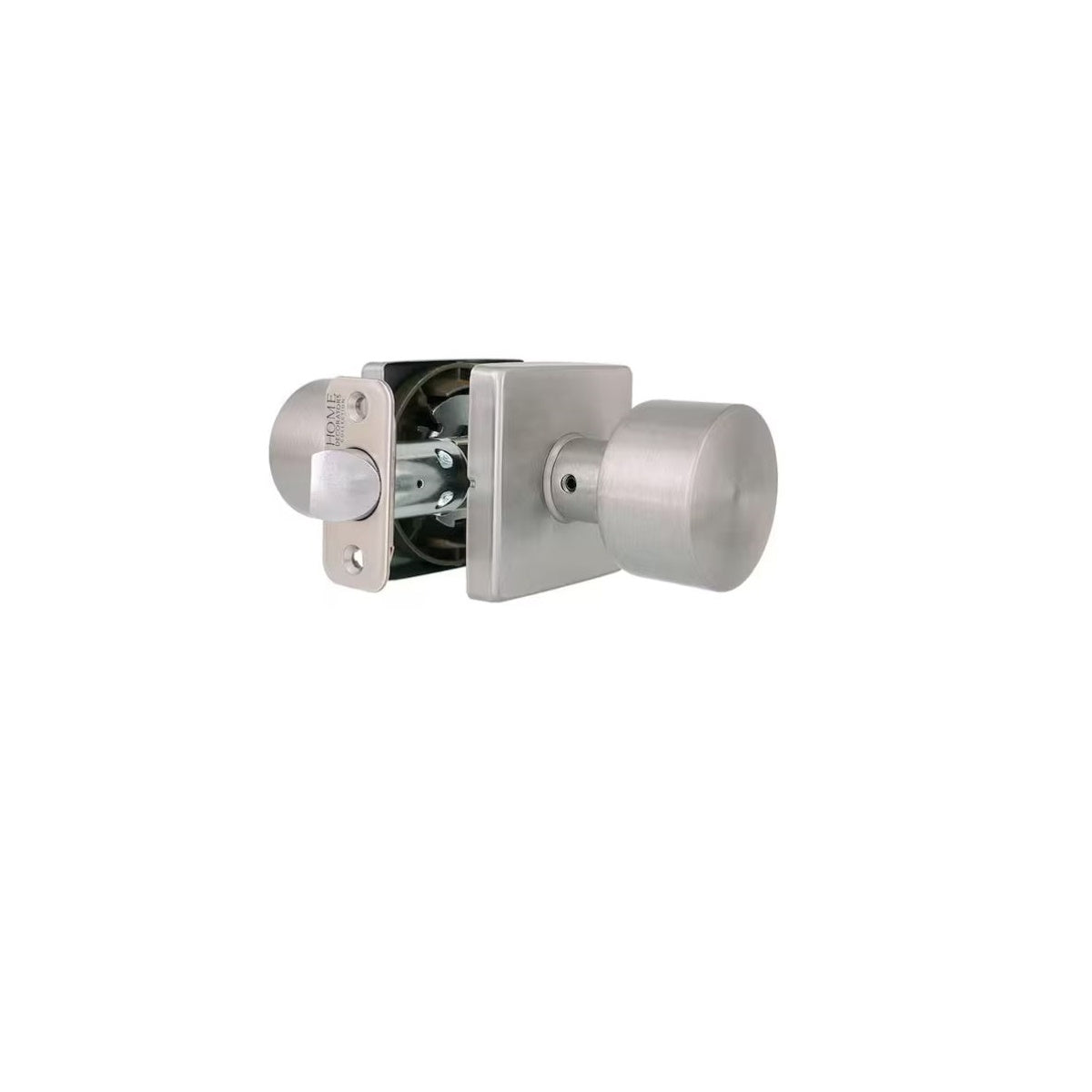 Ridgeway Satin Nickel Passage Hall/Closet Door Knob with Square Rose T5X23SYXP