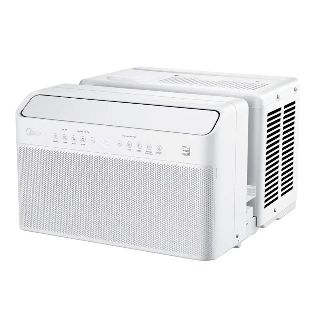 Midea 12,000 BTU DOE U-Shaped Smart Window Air Conditioner, for spaces up to 550 sq. ft. MAW12AV1QWT-C