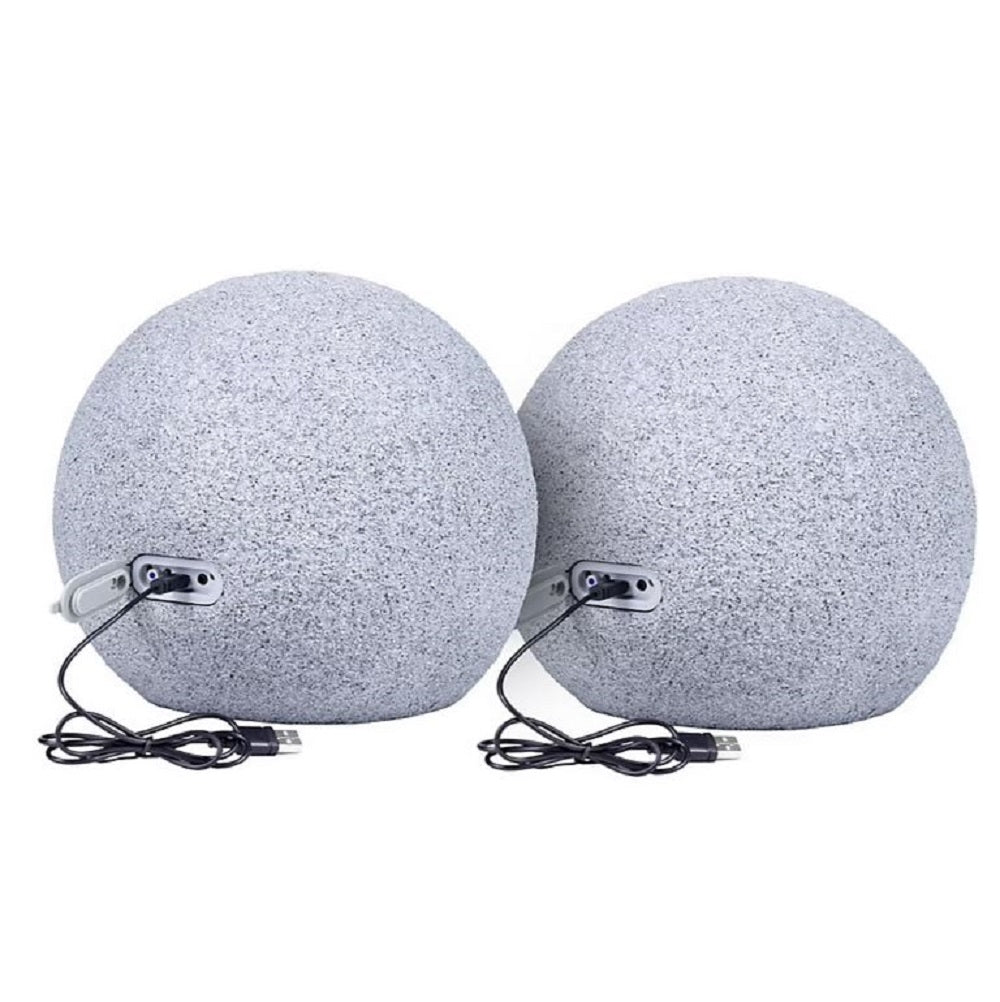 ION Audio Geode Rock Solar Rechargeable Speakers 30W Bluetooth 5.0 - iSP170