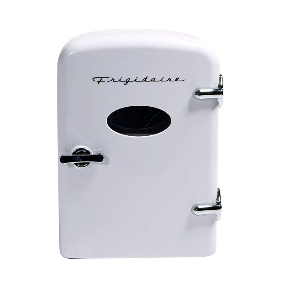 Frigidaire EFMIS129-WHITE 6-Can Retro Mini Portable Personal Fridge/Cooler