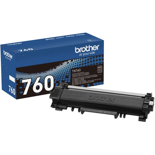 Brother TN760 High-Yield Toner Cartridge - Black