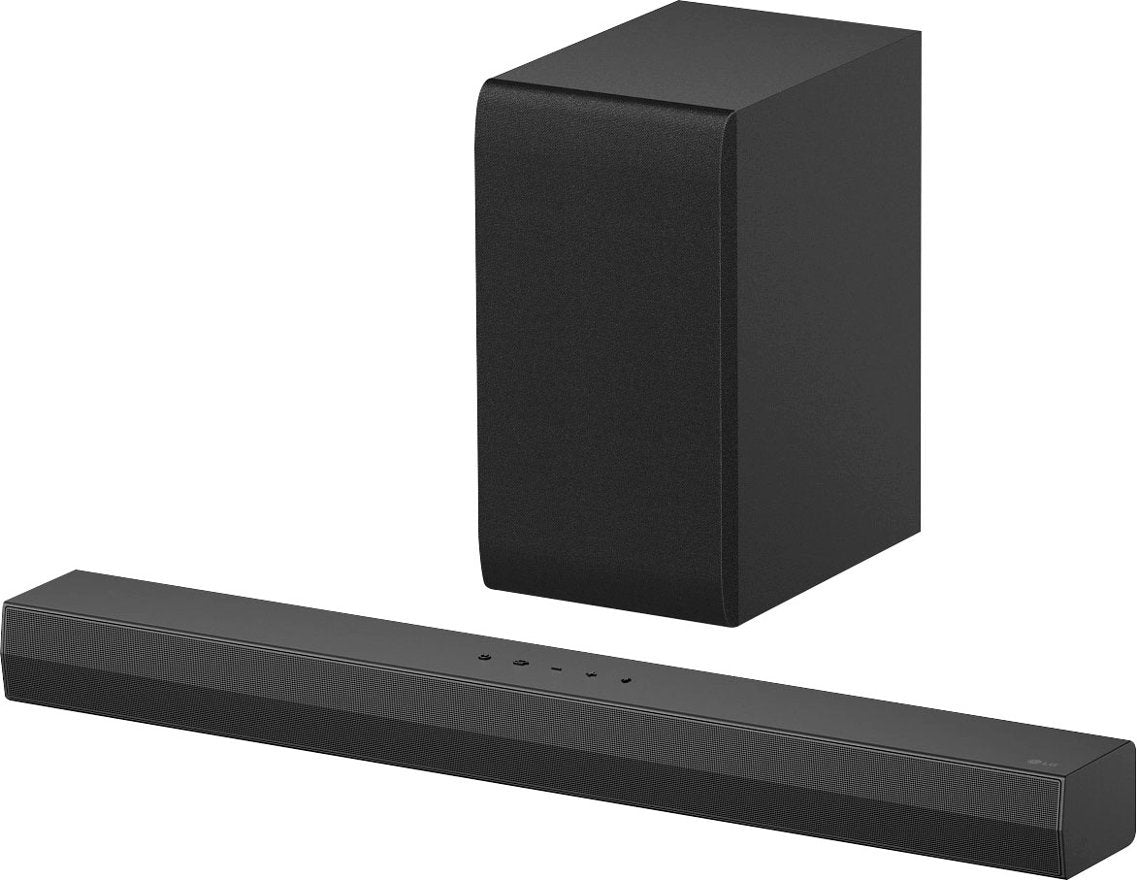 LG Sound Bar SQC2 2.1ch Sound Bar w/ Bluetooth Streaming, 300W, Adaptive Sound