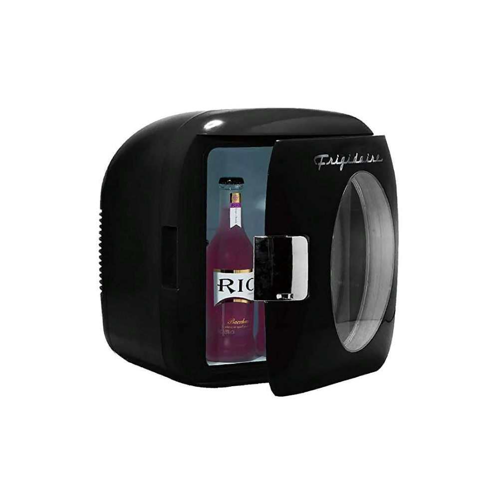 Frigidaire Portable Retro 12-Can Mini Retro Beverage Cooler for Home, Office or Dorm, Black EFMIS462-BLK (Renewed)
