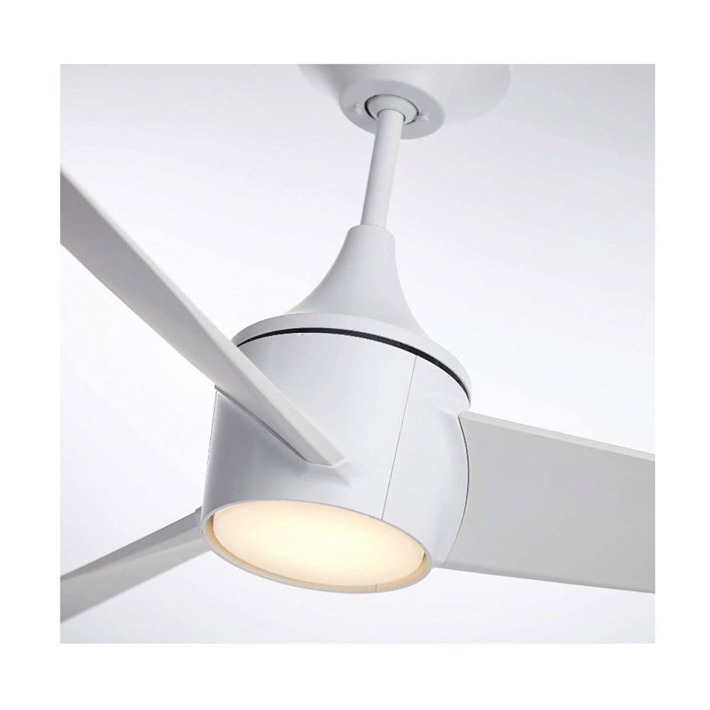 Emerson 52" Riptide Ceiling Fan LED Lights Satin White CF605SW
