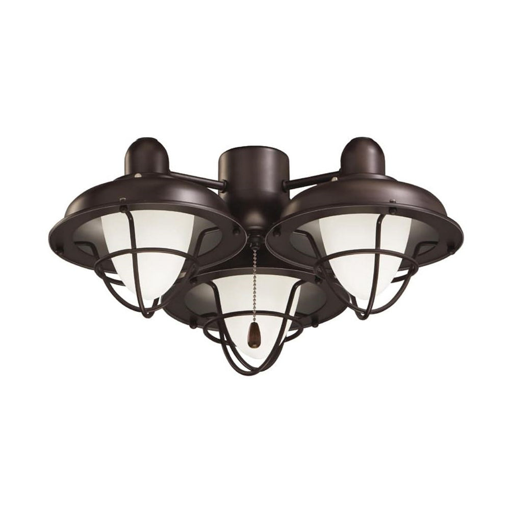 kathy ireland HOME Boardwalk Cage LED Light Kit for Ceiling Fans - LK40ORB