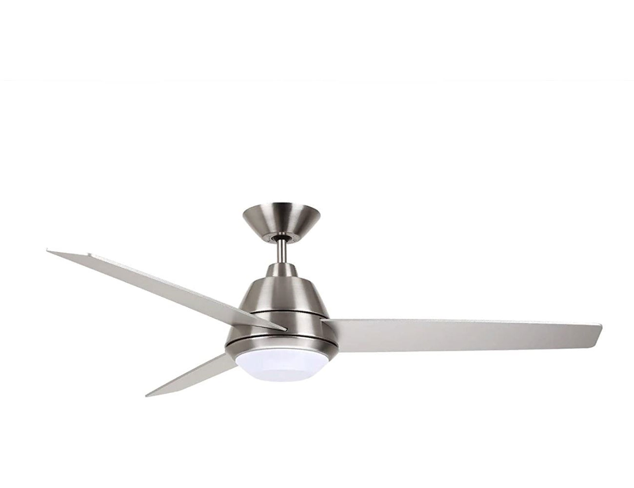 Emerson CF370BS Geode 52" Ceiling Fan with LED Light, Brushed Steel