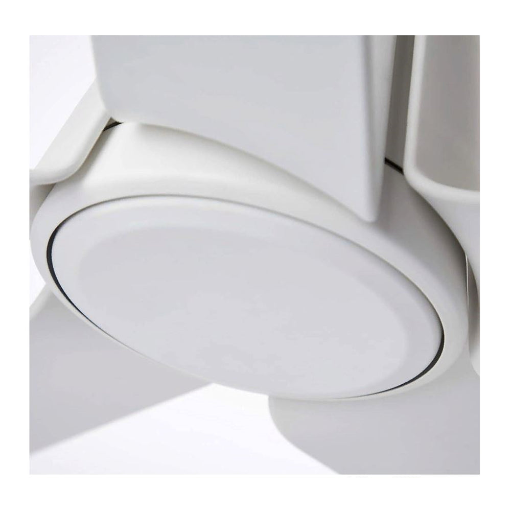 Luminance Floret Eco 60" Satin White LED Indoor/Outdoor Ceiling Fan Light Kit Remote 5-Blade CF840SW