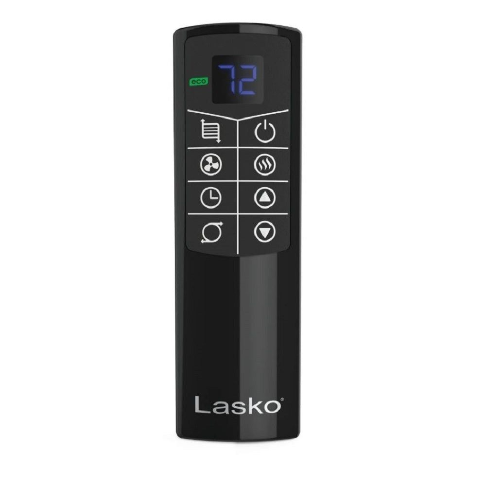 Lasko Oscillating 22.5" 1500W Motion Heat Plus Ceramic Room Heater with Remote - Black/Silver CC23185