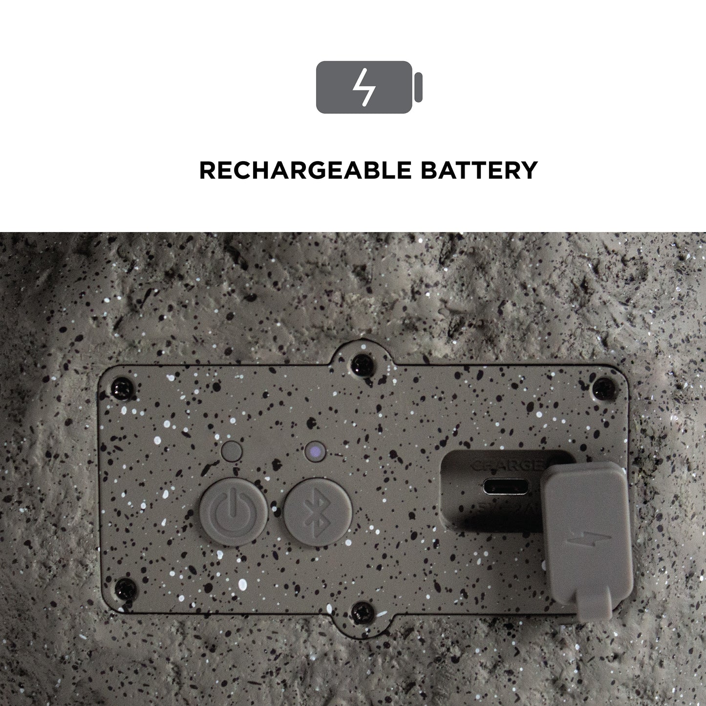 ION Audio Sol Stone Link Solar Rechargeable Outdoor Speaker with Multi-Sync ISP176