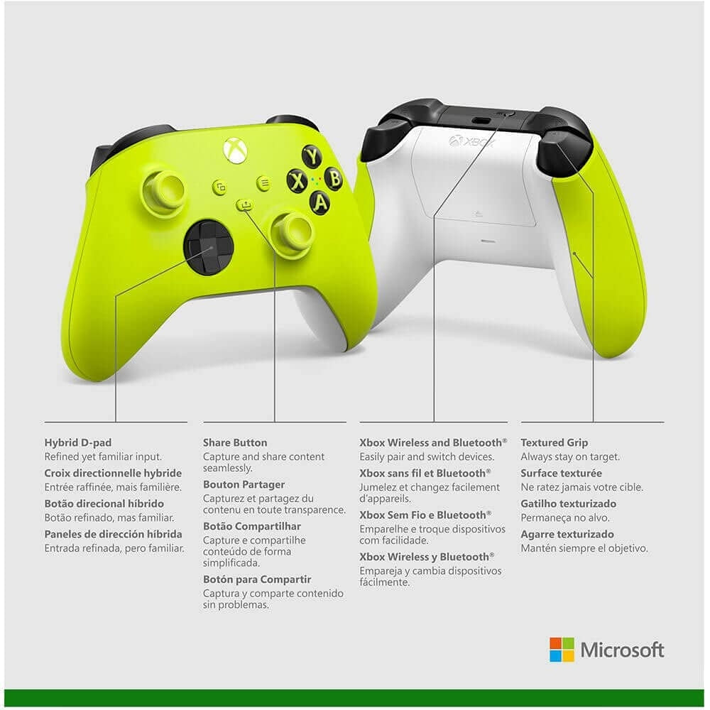 Microsoft Xbox Wireless Controller for Xbox Series X, Xbox Series S, Xbox One, Windows Devices QAU-00021 Electric Volt