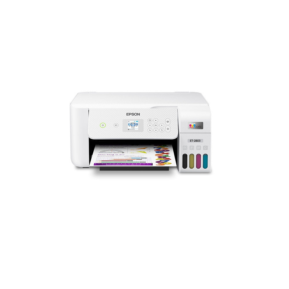 Epson EcoTank ET-2803 Wireless Color All-in-One Printer with Scan and Copy