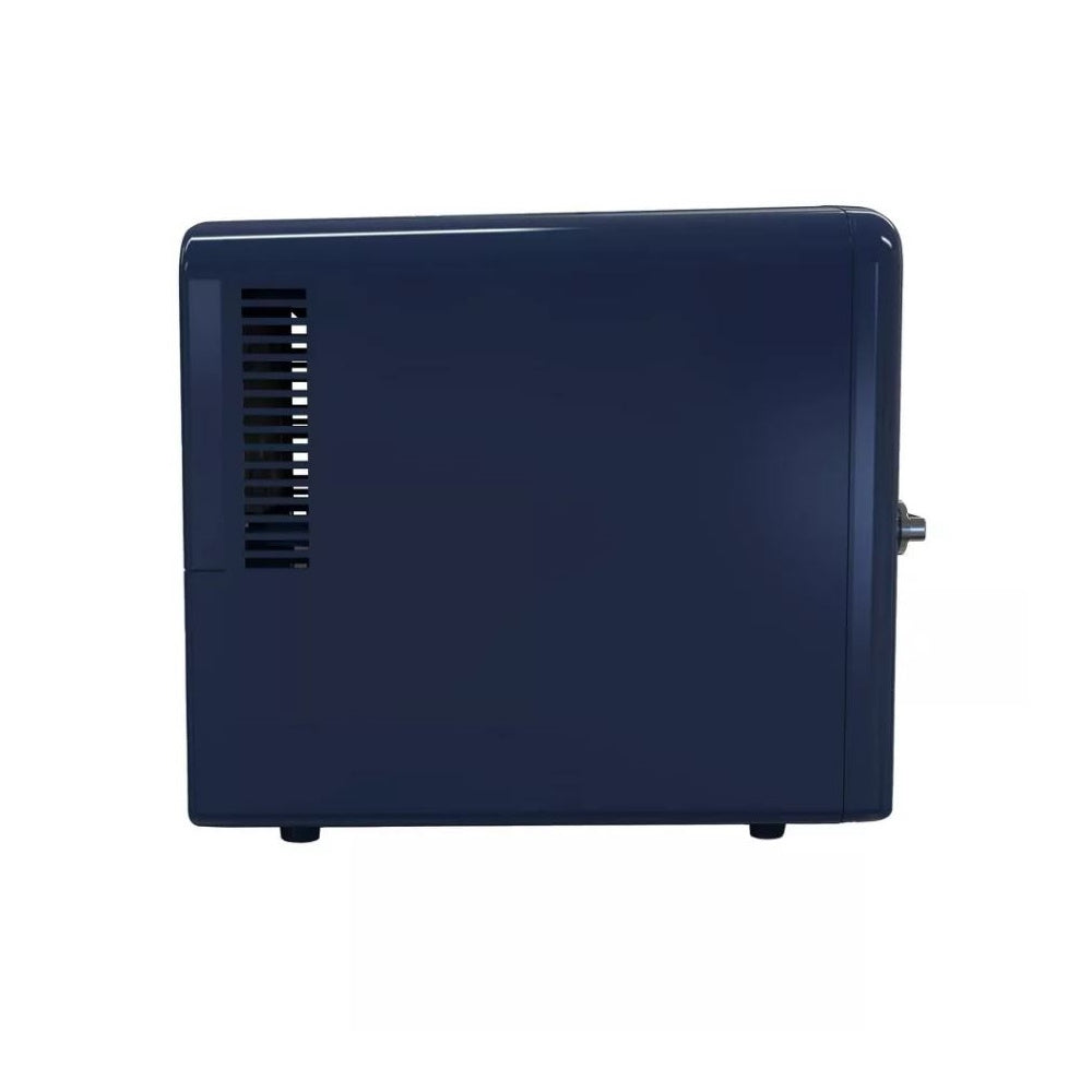 Frigidaire 9 Can Denim Retro Beverage Portable Mini Refrigerator EFMIS199INDIGO