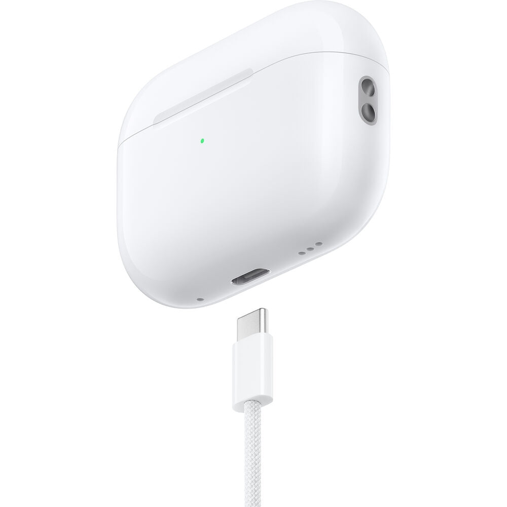 Apple AirPods Pro 2 Active Noise Cancelling Earbuds w/ Hearing Aid Feature White MTJV3LL/A