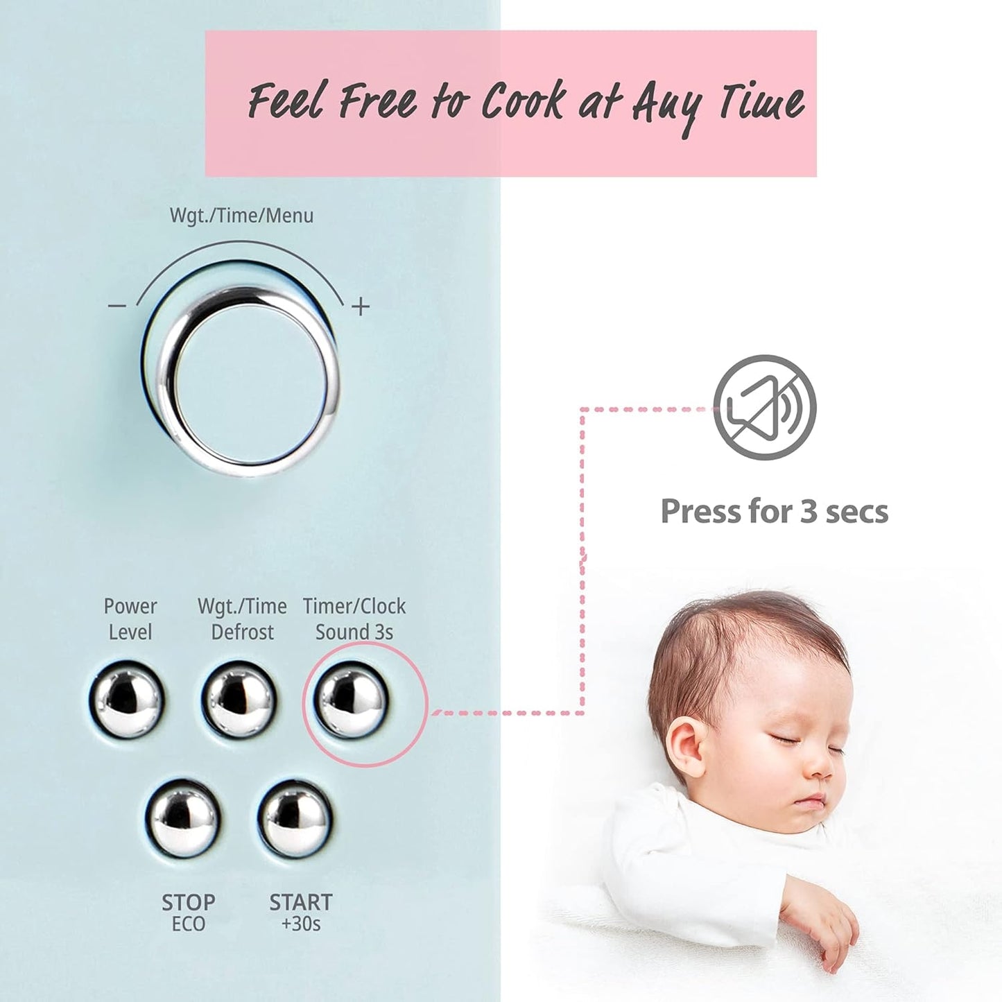 Comfee Retro 0.9-Cu. Feet Small 900 -Watt Countertop Microwave Green CM-M091AGN