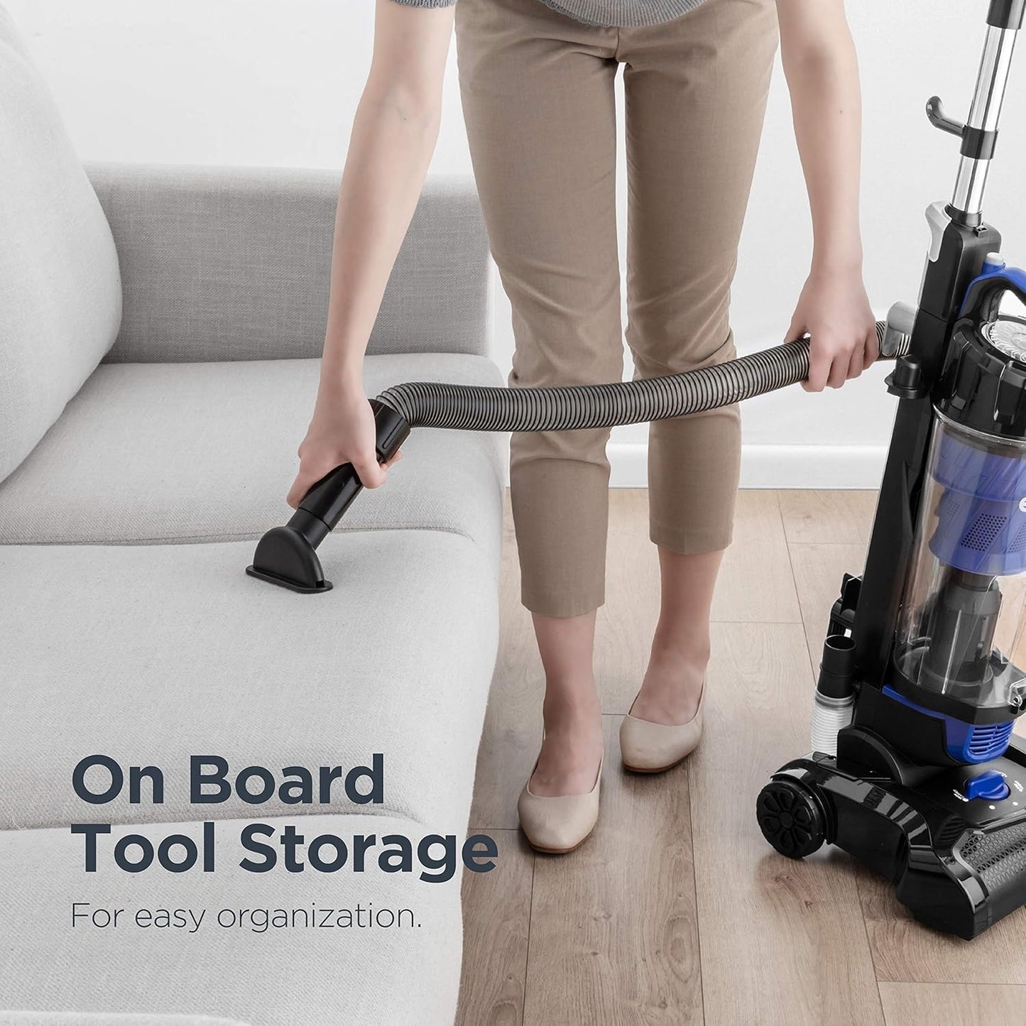 Eureka PowerSpeed Lightweight Powerful Pet Upright Vacuum Cleaner, for Carpet and Hard Floor NEU280 Blue