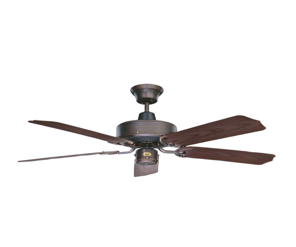 Concord Fans Nautika 52" Ceiling Fan Oil Rubbed Bronze with Bronze Brown Blades for Wet Locations 52NA5ORB