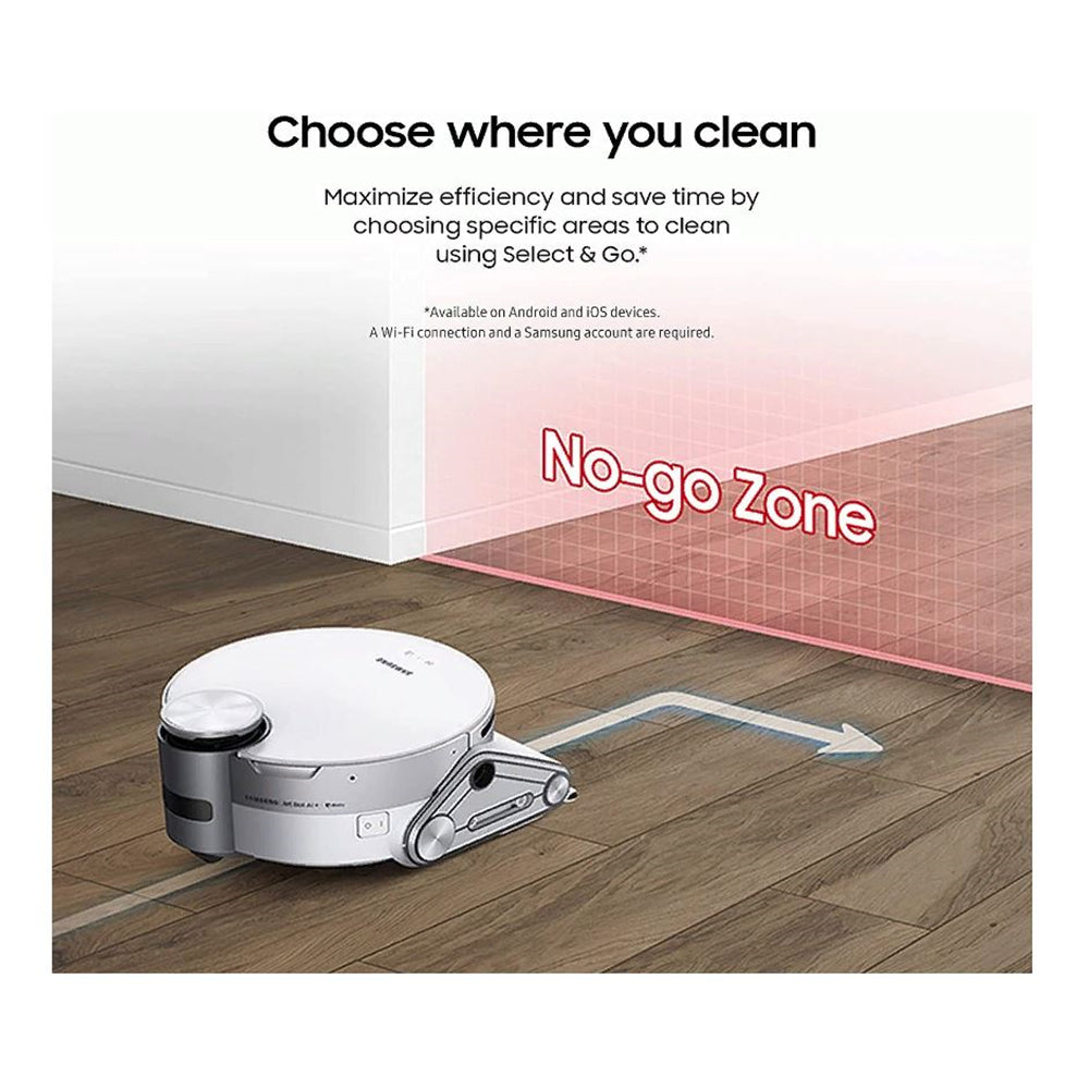 Samsung Jet Bot AI+ Robot Vacuum with Object Recognition VR50T95735W/AA