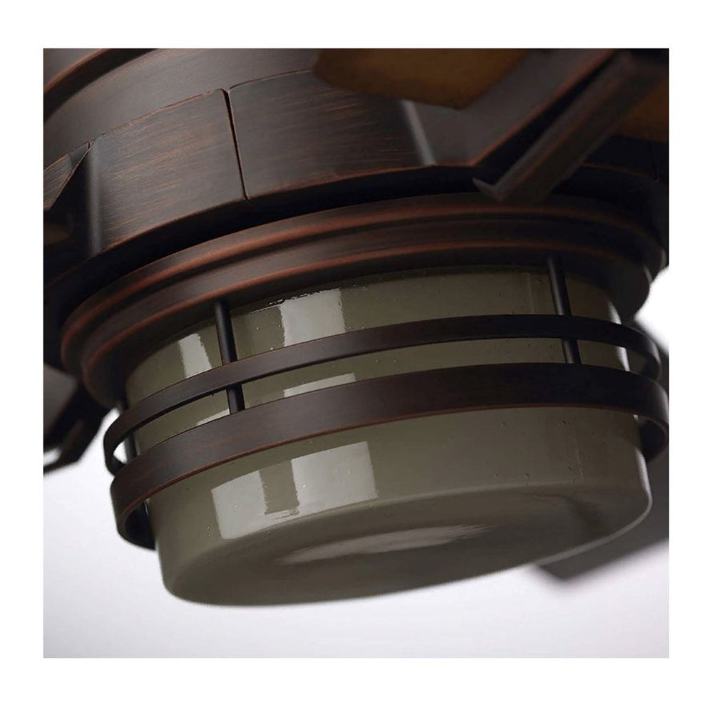 Emerson Amhurst 54" Venetian Bronze Ceiling Fan LED Light Dark Cherry / Honey Oak Blades CF880LVNB