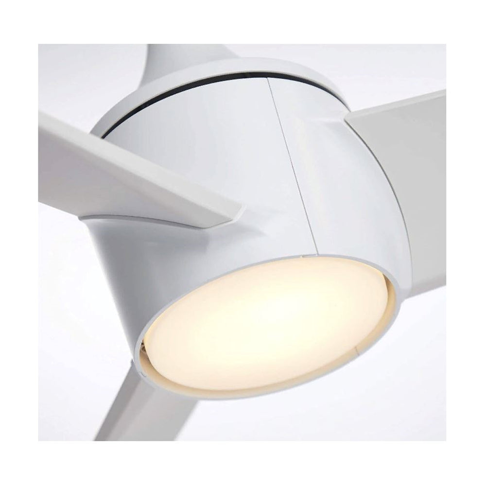 Emerson 52" Riptide Ceiling Fan LED Lights Satin White CF605SW
