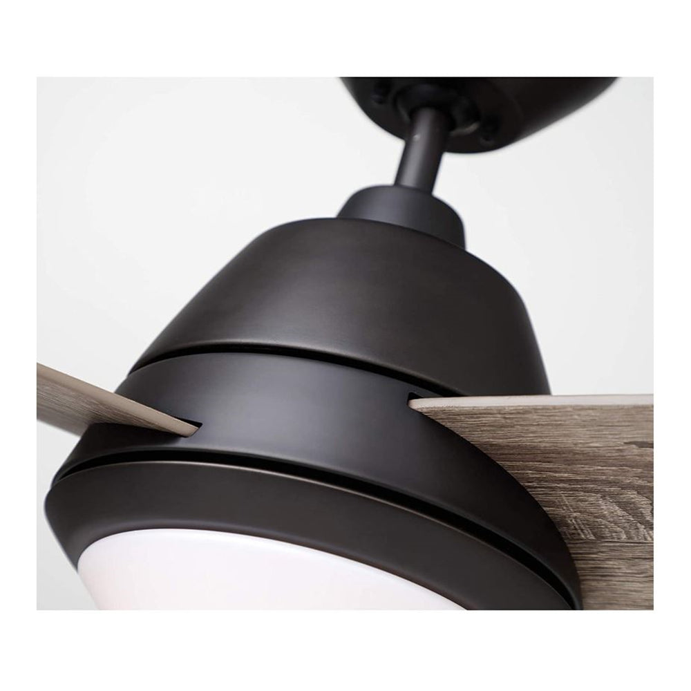 Emerson Geode 52" Oil-Rubbed Bronze Ceiling Fan w/ LED Light Aged Oak Blades CF370ORB