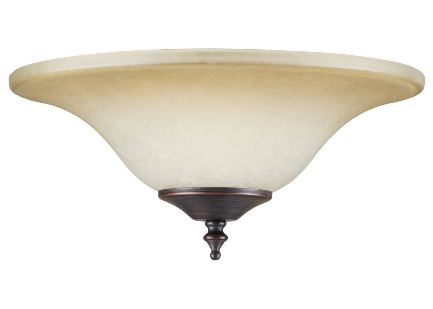 Concord Glass Bowl Shade 11 1/2" for Use w/ Y-2001 Fitter in Antique Amber Scavo Y-202S-AAS