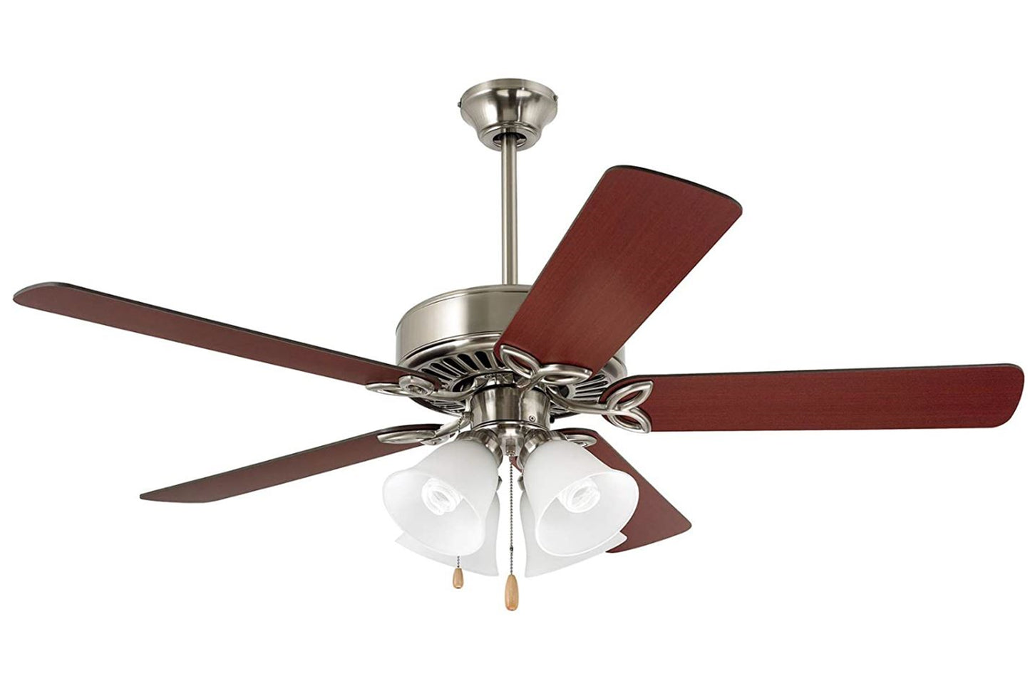 Emerson Kathy Ireland Home Pro Series II Indoor 50" Ceiling Fan CF711BS LED Light Kit, Brushed Steel