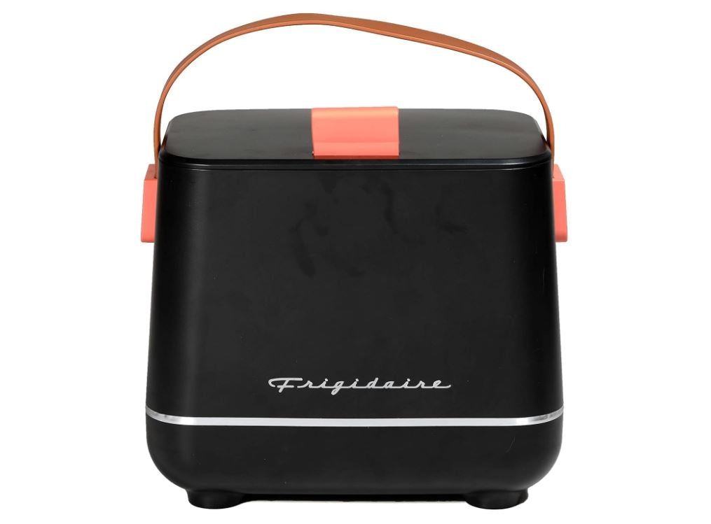 Frigidaire 6-Can Retro Top-Opening Portable Beverage Mini Fridge/Cooler EFMIS308-BLACK Certified Refurbished