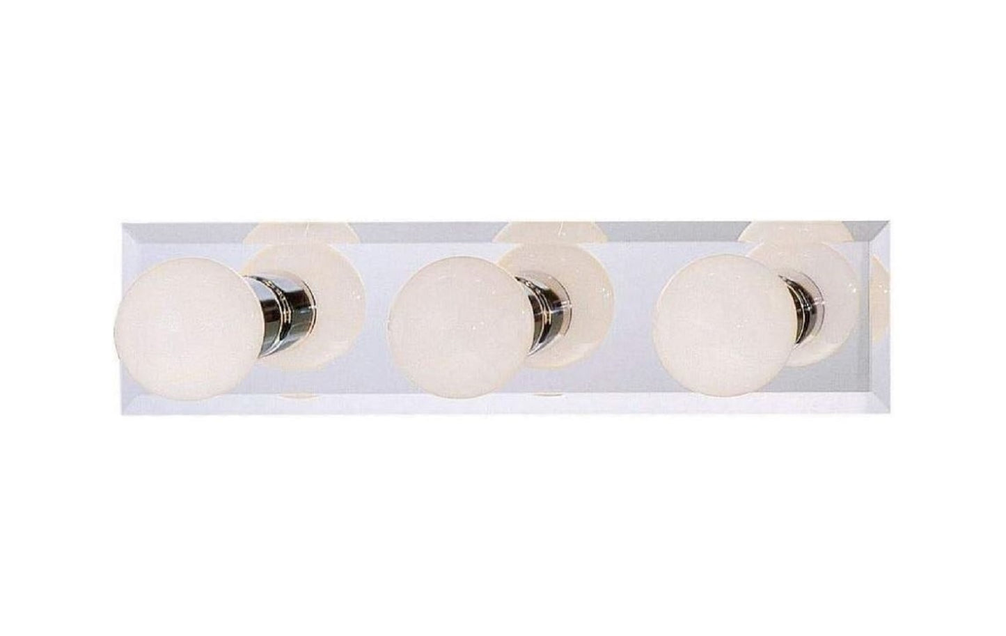 Sunset Lighting 3-Light Bath Vanity, Polished Chrome Finish Beveled Glass F2230-15