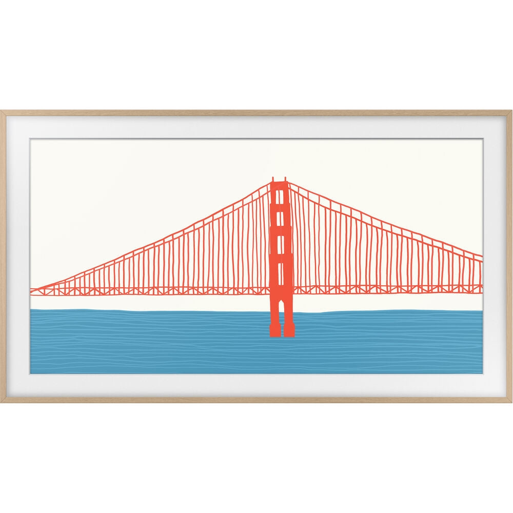 Samsung Customizable Bezel for the 2021-2022 43" The Frame TV Modern Teak VG-SCFA43TKB