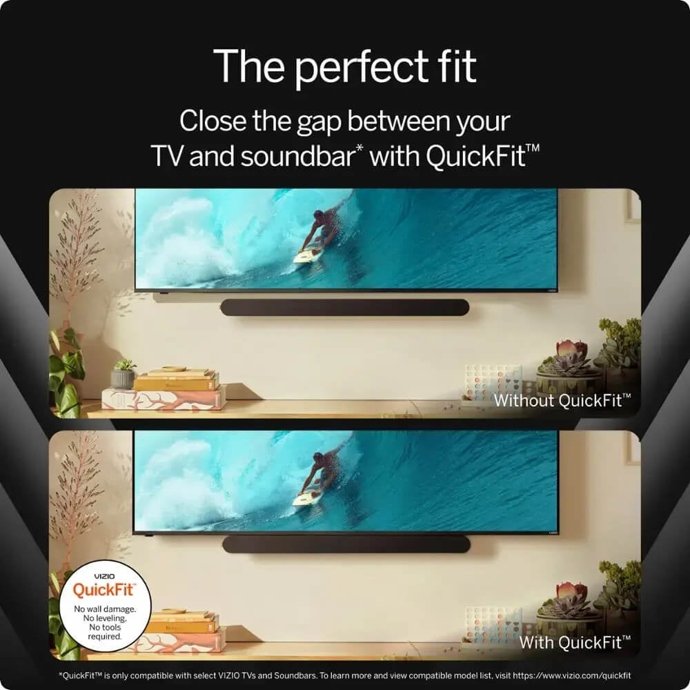 VIZIO 5.1 Soundbar w/ Subwoofer & Surround Sound w/ Dolby Atmos, DTS:X - Black SV510M